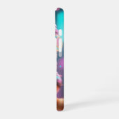 サイバーかわいい猫スマホケース iPhone 16ケース (左側面)