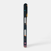 サイバーかわいい猫スマホケース iPhone 16ケース (右側面)