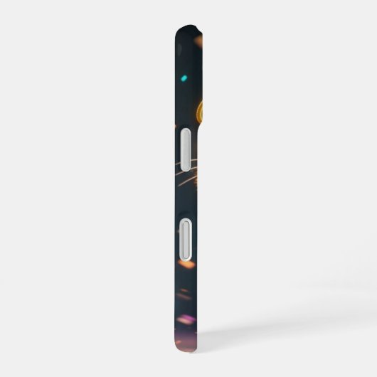 サイバーかわいい猫スマホケース iPhone 16ケース (右側面)