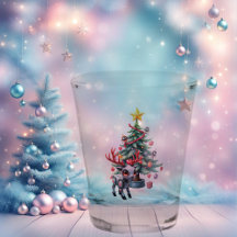 サイバーなトナカイとクリスマスツリー
