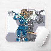 サイバーの忍者のマウスパッド マウスパッド (マウス)