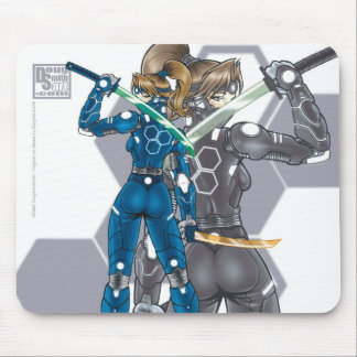 サイバーの忍者のマウスパッド マウスパッド