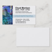 サイバーの技術1の名刺(白くか青) 名刺 (正面/裏面)