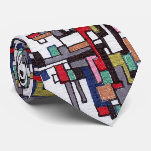 サイバーの破裂音の抽象芸術のフラクタルデザイン ネクタイ (ロール)