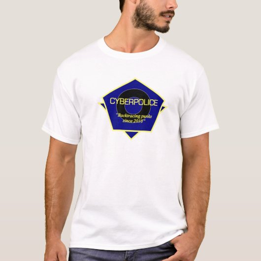 サイバーの警察の役人のユニフォーム Tシャツ (正面)