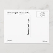 サイバーのboogersのnr 2. 3272012 ポストカード (裏面)