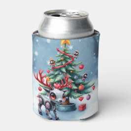 サイバーぺんく聖なるトナカイとクリスマスツリー 缶クーラー