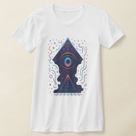 サイバーアイ – Mystic Portal Geometryデザイン Tシャツ