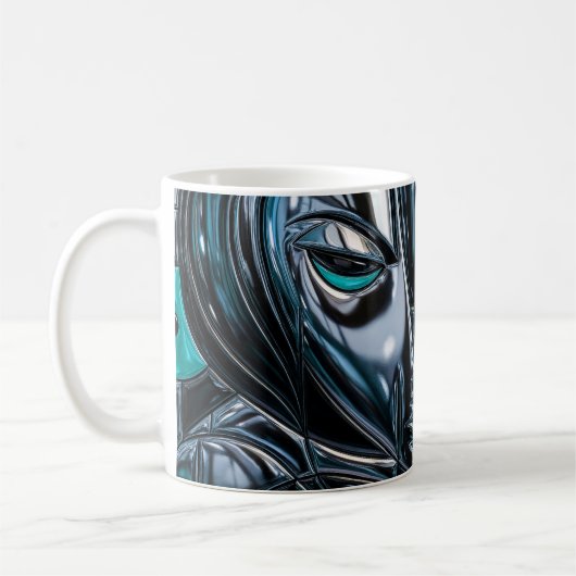 サイバーアブストラクトコーヒー コーヒーマグカップ (左)