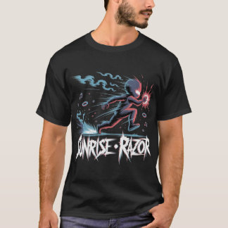 サイバーウェーブフューチャー ネオン 日本 レトロフューチャリズム Tシャツ