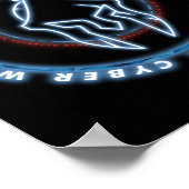 サイバーウォリアーのバッジシール ポスター (角)