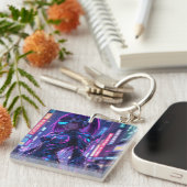 サイバーエッジ戦士モダン型キーチェーン キーホルダー (正面右)