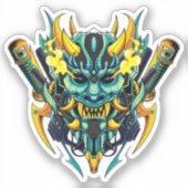 サイバーオニマスク シール (正面)