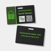 サイバーカンファレンス & InfoSec ビジネス - Lock & Code バッジ (正面＆裏面)
