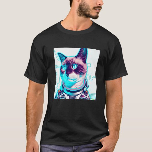 サイバーキャット Tシャツ (正面)