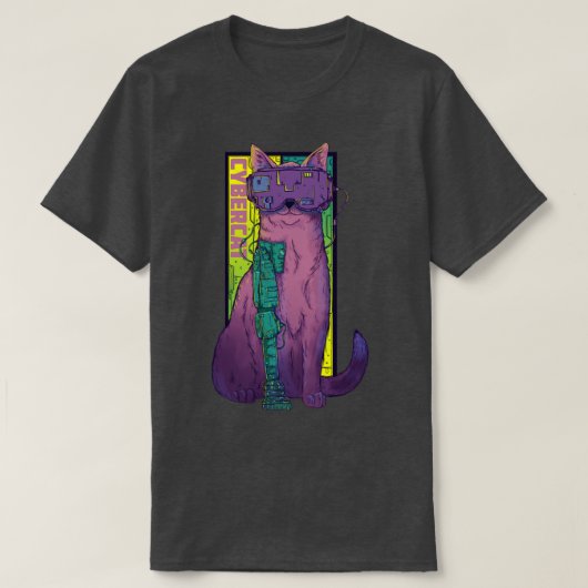 サイバーキャット Tシャツ (デザイン正面)