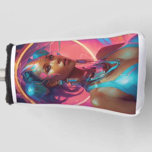 サイバークイーン ゴルフヘッドカバー (正面)