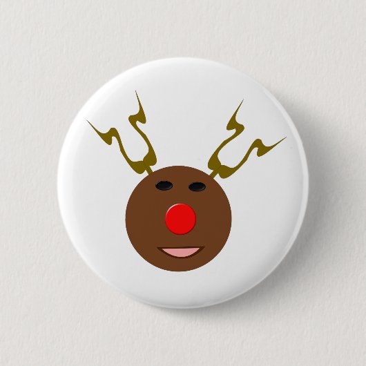 サイバークリスマスツノボタン 缶バッジ (正面)