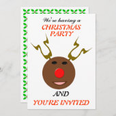 サイバークリスマストインデアカスタムーパーティー 招待状 (正面/裏面)