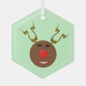 サイバークリスマストインデナー ガラスオーナメント (正面)