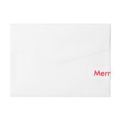 サイバークリスマストナカイのカスタマイズ可能なラベル ラップアラウンド宛名ラベル (裏面)