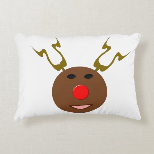 サイバークリスマストナカイ枕 アクセントクッション (正面)