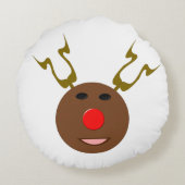 サイバークリスマストナカイ枕 ラウンドクッション (裏面)