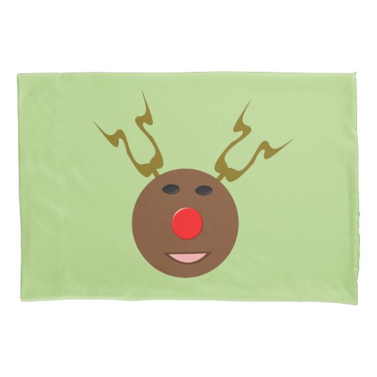サイバークリスマストナカイ枕 枕カバー (正面)