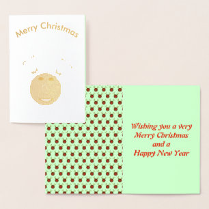 サイバークリスマストナカイ箔カード 箔カード