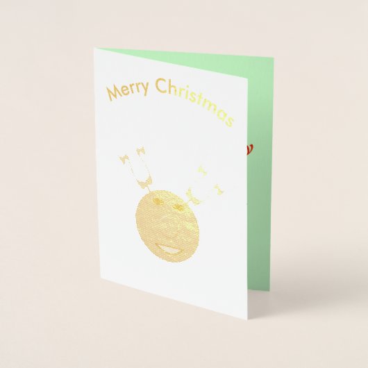 サイバークリスマストナカイ箔カード 箔カード (正面)