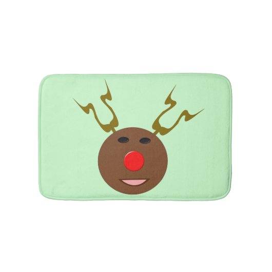 サイバークリスマストナカイ風呂マット バスマット (正面)