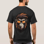 サイバーゴリラゲーマー | Game Hard Stay Sharp Tシャツ (裏面)