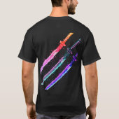 サイバーサムライ" エリートTシャツ Tシャツ (裏面)