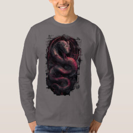 サイバーサーペント ダークファンタジー グランジ ロングスリーブ Tシャツ