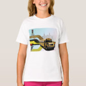 サイバーシティスクールバス Tシャツ (正面)