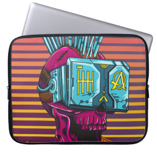 サイバースカルバーチャルリアリティCyberpunkフロッピーディスク ラップトップスリーブ