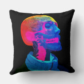 サイバースカル – 未来解剖学アート クッション (裏面)