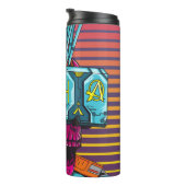 サイバースカルVirtual Reality Cyberpunkフロッピーディスク タンブラー (回転右)