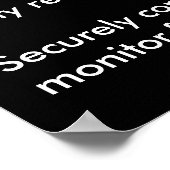 サイバースパイのセキュリティ認識度ポスター ポスター (角)