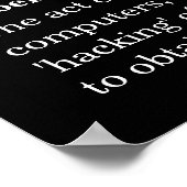 サイバースパイのセキュリティ認識度ポスター ポスター (角)