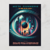 サイバースペースからの'MetaRunners'エスケープ：ポストカード ポストカード (正面)