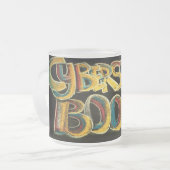 サイバースペースのboogersのマグ フロストグラスマグカップ (正面左)