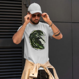 サイバースペースサーフィンマン Tシャツ