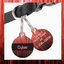 サイバースペーステクノ赤と黒パーソナライズされた