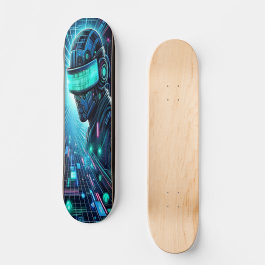 「サイバースペース征服者ハッカーの領域」 スケートボード (正面)
