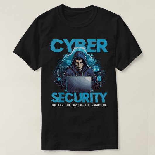 サイバーセキュリティおもしろいアナリストCybersecurity Ehical Tシャツ (デザイン正面)