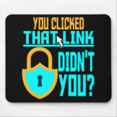 サイバーセキュリティおもしろいギフトコンピュータハッカーテック マウスパッド (正面)