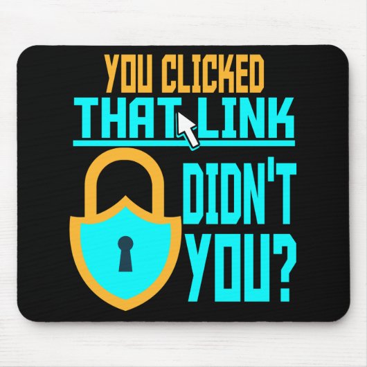 サイバーセキュリティおもしろいギフトコンピュータハッカーテック マウスパッド (正面)