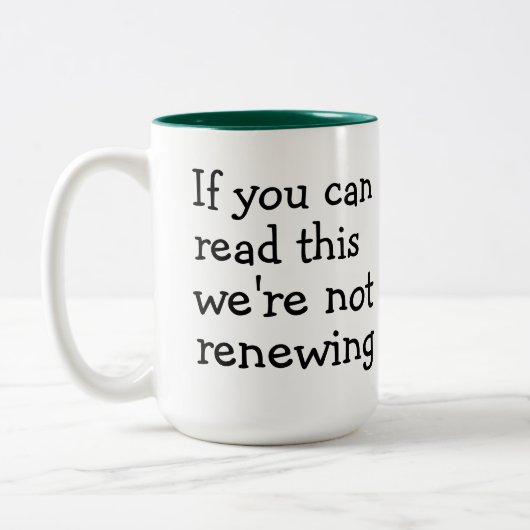 サイバーセキュリティのMagを更新していない ツートーンマグカップ (左)