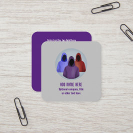 サイバーセキュリティアナリスト – ハッキングをテーマにした スクエア名刺